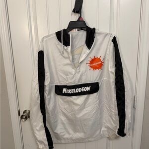 Nickelodeon White and Black Windbreaker